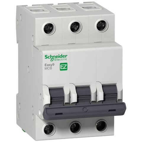 Disjuntor Easy9 3p com Curva C de 25 Ampères e 400 Volts - Ez9f33325 - Schneider Disj.easy9 3p 25a C
