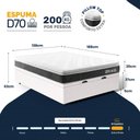 Ver imagem 3 de Cama Box Baú com Colchão de Espuma D70 Pillow Top Ortopédico Ultra D70 Casal 138cm
