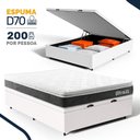 Ver imagem 2 de Cama Box Baú com Colchão de Espuma D70 Pillow Top Ortopédico Ultra D70 Casal 138cm