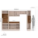Ver imagem 3 de Cozinha Completa Koya 10 Portas 4 Gavetas Branco/creme - Politorno