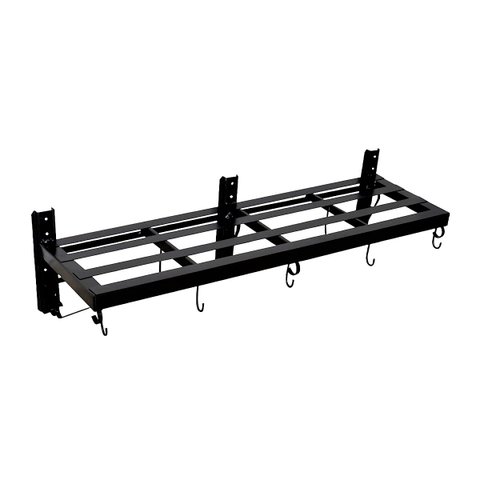 Paneleiro Suporte Para Panelas Aço Carbono N02 Grande Preto Ouro Minas