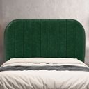 Ver imagem 1 de Cabeceira Cama Box King Estofada Orgânica 195cm Alice W01 Couríssimo Verde - Lyam Decor