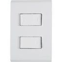 Ver imagem 1 de Placa 4x2 + 1 Interruptor Simples e 1interruptor Paralelo 10a 250v - Branco