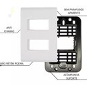 Ver imagem 2 de Placa 4x2 + 1 Interruptor Simples e 1interruptor Paralelo 10a 250v - Branco