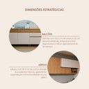 Ver imagem 7 de Cozinha Modulada Completa 5 Peças 9 Portas 4 Gavetas Ripadas Fecho Click 4 Nichos 260cm com Pés 100%
