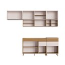 Ver imagem 5 de Cozinha Modulada Completa 5 Peças 9 Portas 4 Gavetas Ripadas Fecho Click 4 Nichos 260cm com Pés 100%