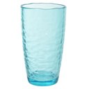Ver imagem 1 de Copo Acrilico 560ml Martelado Azul Florarte