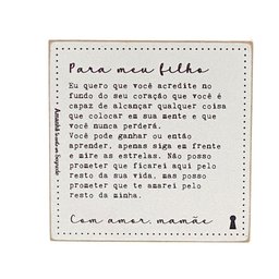 Quadro Box Filho Mamae em Mdf 12x12 - 1