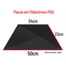 12 Placas 3d Pvc Painel Trapézio Revestimento Parede 50x50cm Modelo:preto - 2