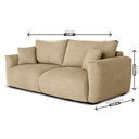 Ver imagem 2 de Sofá Heaven 5 Lugares, 2,50m com Assento Supermacio e Design Moderno | de Casa Decor