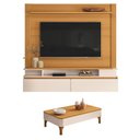 Ver imagem 1 de Home Suspenso Astor Cinamomo Off White com Mesa de Centro Liz Off White Cinamomo - Hb Móveis