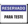 PLACA RESERVADO PARA TESTE - 1