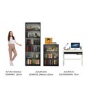 Ver imagem 5 de Escrivaninha Madesa Rubi + Estante 6908 + Estante 6907 - Preto/branco