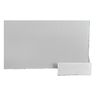 Porta de Correr Dupla Branco Prime 210x140 C/kit Aluminio - 5
