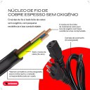 Ver imagem 3 de Cabo de Força Energia Cpu Pc Fonte Computador Monitor Impressora 3 Pinos Tripolar Bivolt 110/220