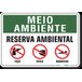 PLACA MEIO AMBIENTE RESERVA AMBIENTAL - 1