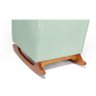 Cadeira Poltrona de Amamentação e Balanço C/ Puff Veludo Verde - Lahome Decor (disponibilidade: Disp - 5