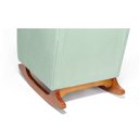 Ver imagem 5 de Cadeira Poltrona de Amamentação e Balanço C/ Puff Veludo Verde - Lahome Decor (disponibilidade: Disp