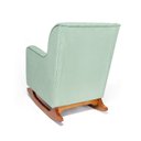 Ver imagem 4 de Cadeira Poltrona de Amamentação e Balanço C/ Puff Veludo Verde - Lahome Decor (disponibilidade: Disp