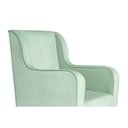 Ver imagem 3 de Cadeira Poltrona de Amamentação e Balanço C/ Puff Veludo Verde - Lahome Decor (disponibilidade: Disp