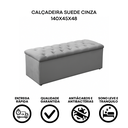 Ver imagem 5 de Calçadeira Baú Casal 140cm Cinza