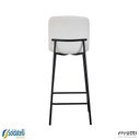 Ver imagem 6 de Kit 2 Banquetas Celeste em Pu Marrom e Tecido Off White ou Verde Oliva - Rivatti