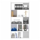 Ver imagem 4 de Kit Home Office Completo Escrivaninha 4 Gavetas e Estante Branco Menu Móveis