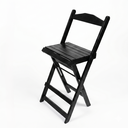 Ver imagem 7 de Conjunto Mesa Bistrô Dobrável com 2 Banquetas de Madeira Maciça Preto