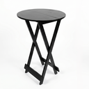 Ver imagem 6 de Conjunto Mesa Bistrô Dobrável com 2 Banquetas de Madeira Maciça Preto