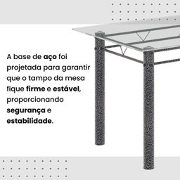 Conjunto de Mesa Tubular com 4 Cadeiras Lara - 11
