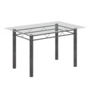 Ver imagem 4 de Conjunto de Mesa Tubular com 4 Cadeiras Lara Prata/Bege