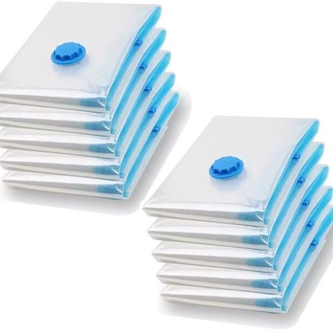 Saco Vacuo Kit 10 Sacos 70cmx50cm Armazenar Organizar Roupas