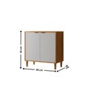 Ver imagem 2 de Balcão de Cozinha Menor 2 Portas Luisa 80cm MDF Moderna Mobília