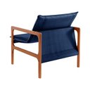 Ver imagem 2 de Poltrona Decorativa Jasmim Vivaro Decor Suede Azul