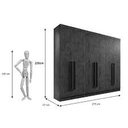 Ver imagem 3 de Guarda Roupa Casal 6 Portas 6 Gavetas Da Vinci Plus D'Doro Cinamomo com Off White