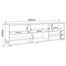 Rack para TV até 55 Polegadas Cedro Espresso Móveis - 3