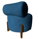 Ver imagem 4 de Poltrona Decorativa Mônaco Bouclé Azul Marinho