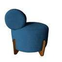 Ver imagem 3 de Poltrona Decorativa Mônaco Bouclé Azul Marinho