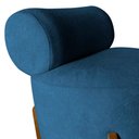 Ver imagem 5 de Poltrona Decorativa Mônaco Bouclé Azul Marinho