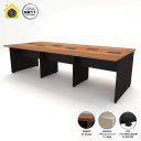 Ver imagem 4 de Plataforma de Trabalho 6 Lugares 2,70m Pé Painel Nogal P F5 Cor:nogal com Preto