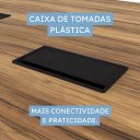 Ver imagem 5 de Plataforma de Trabalho 6 Lugares 2,70m Pé Painel Nogal P F5 Cor:nogal com Preto