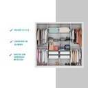 Ver imagem 4 de Guarda Roupa Solteiro 8 Portas 4 Gavetas Espelho Branco