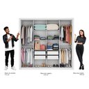 Ver imagem 5 de Guarda Roupa Solteiro 8 Portas 4 Gavetas Espelho Branco