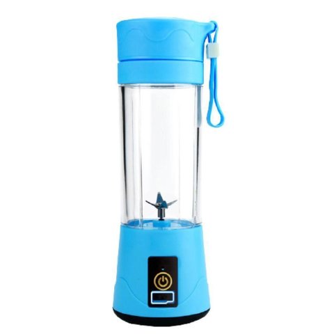 Mini Liquidificador De Copo Portatil Recarregável Usb - Azul