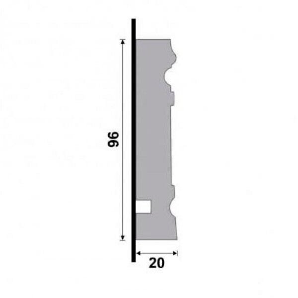 Guarnição Black Santa Luzia 3444 9,6cmx20mm Metro Linear - 3