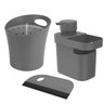 Kit Dispenser Porta Detergente Escorredor Talher Rodo Chumbo - 1