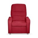 Ver imagem 6 de Kit 02 Poltrona do Papai Reclinável Confortável Suede Vermelho