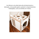 Ver imagem 3 de Toca para Gatos Interativa Playground Branca