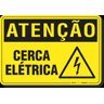 PLACA ATENÇÃO CERCA ELÉTRICA - 1