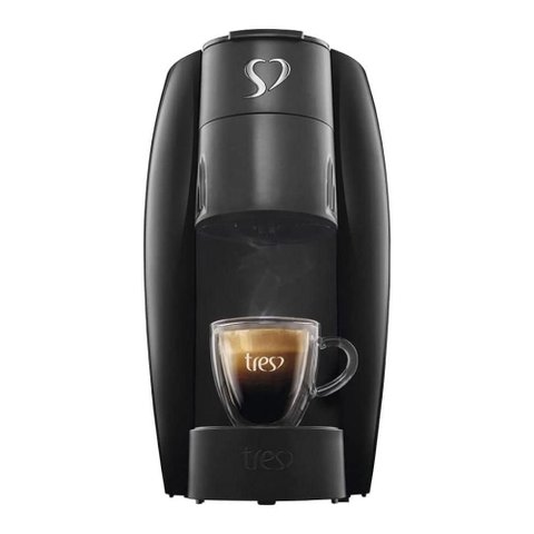 Máquina de Café Espresso Tres 3 Corações Lov Preta - 127v